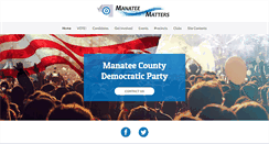 Desktop Screenshot of manateecountydemocrats.com